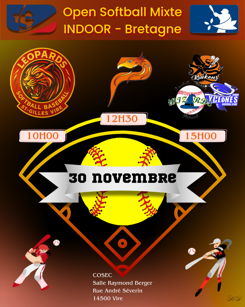 Journée 2 : Open INDOOR Bretagne - Softball