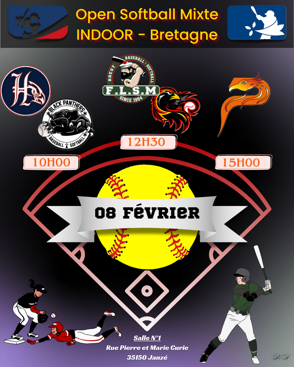 Journée 6 : Open INDOOR Bretagne - Softball