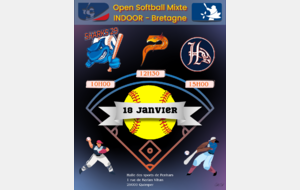 Journée 4 : Open INDOOR Bretagne - Softball