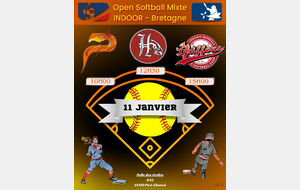 Journée 3 : Open INDOOR Bretagne - Softball