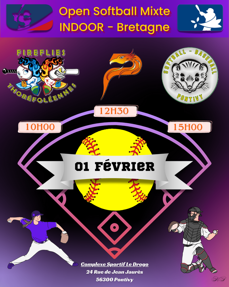 Journée 5 : Open INDOOR Bretagne - Softball